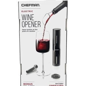 Chefman 4 Piece Kit- Electric Wine Opener